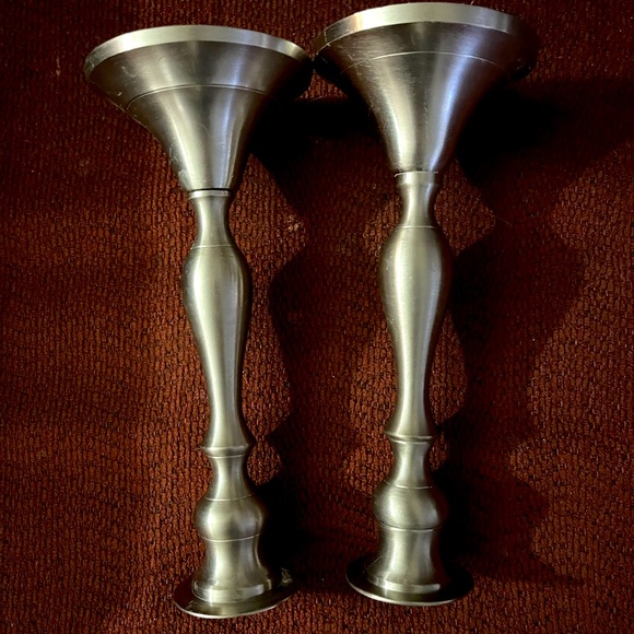 9” Pewter Candle Sticks, 9”, Pewter, from Bed, Bath and Beyond - Picture 3 of 3